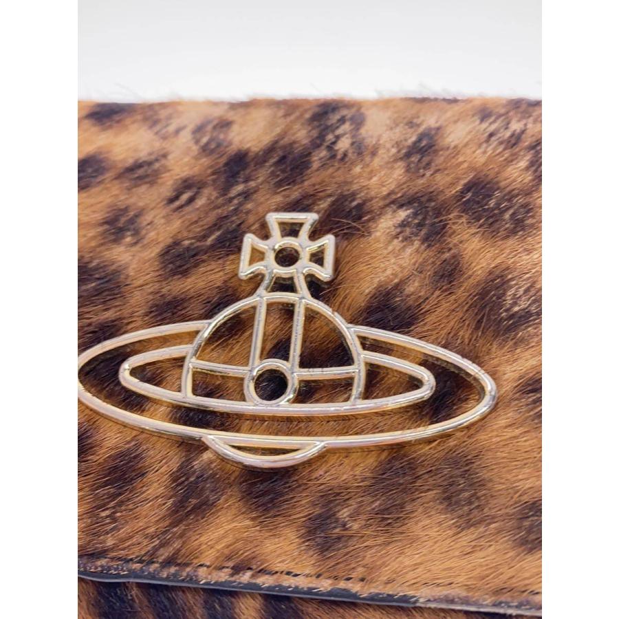 Vivienne Westwood◇オーブ/3つ折り財布/ハラコ/CML/レオパード