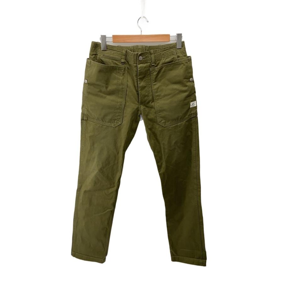 SASSAFRAS◇Fall Leaf Tough Pants/ボトム/M/コットン/GRN/無地 