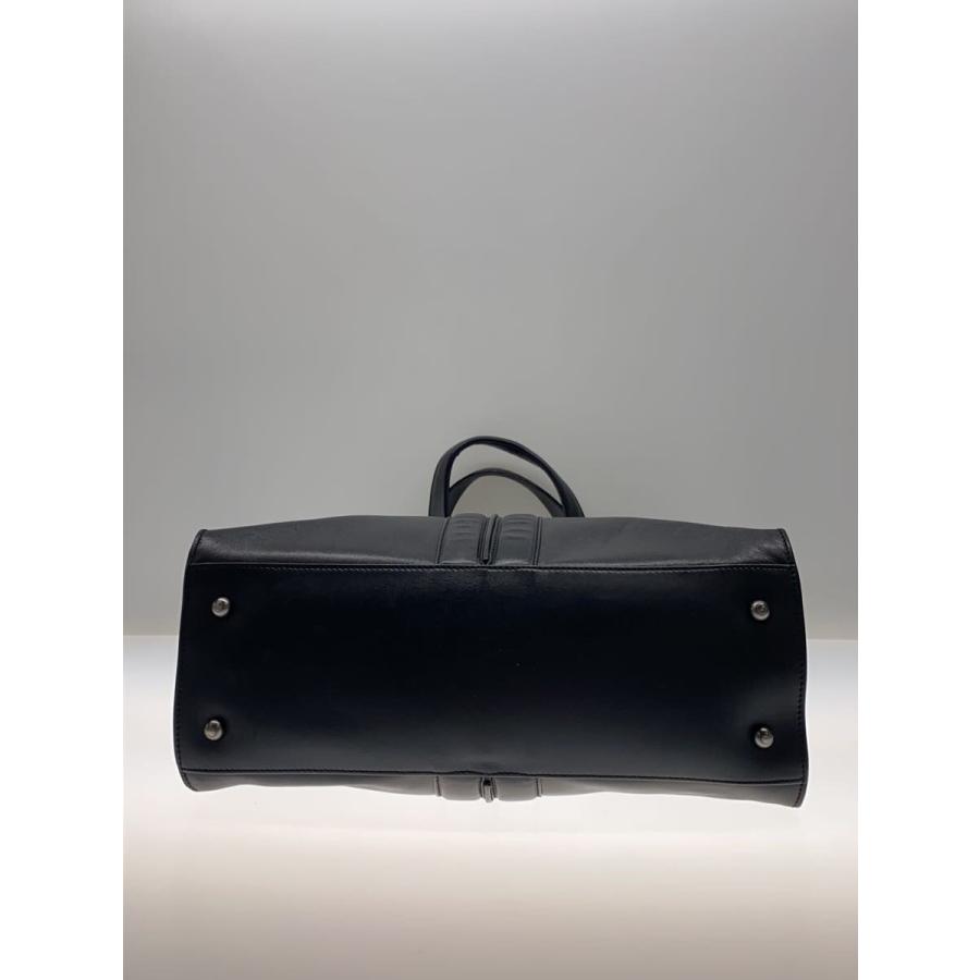 TOD'S◇トートバッグ/レザー/BLK/無地 : セカンドストリートYahoo!店