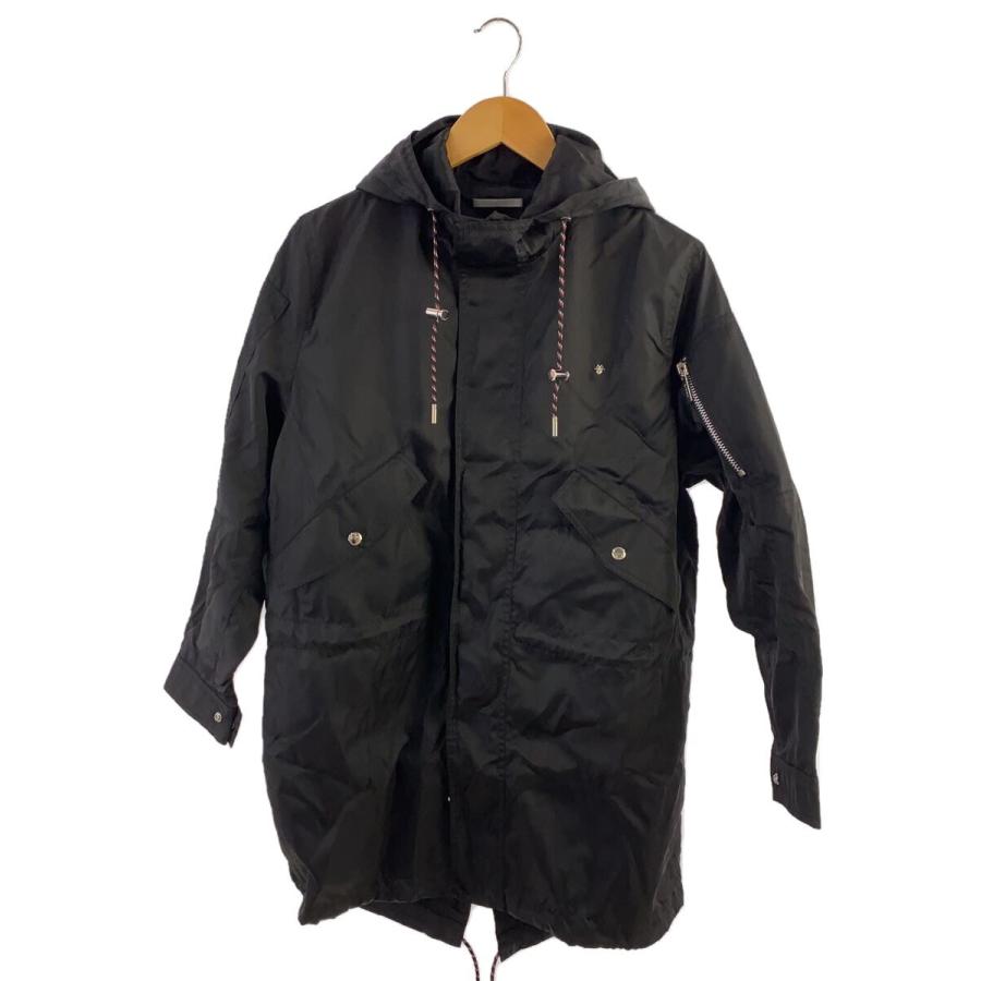 Dior HOMME◇17AW-18SS/NYLON HOODED COAT/BEE/KVA/42/ナイロン/BLK