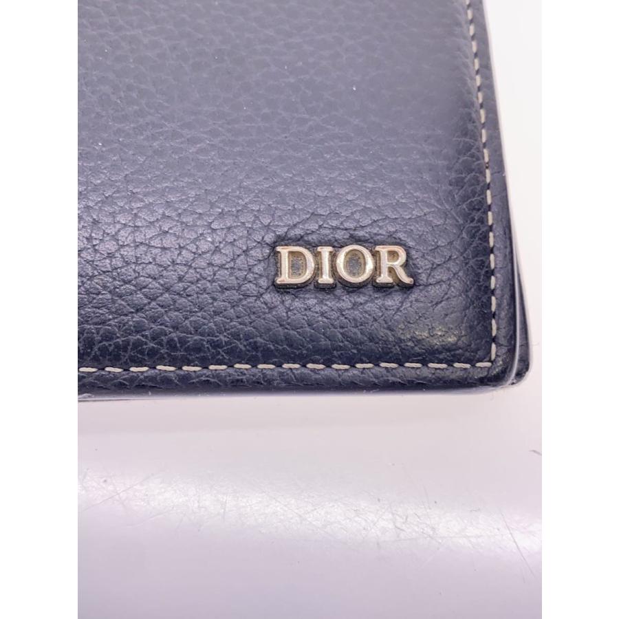 Christian Dior◇2つ折り財布/レザー/BLK/メンズ/12-BO-0273