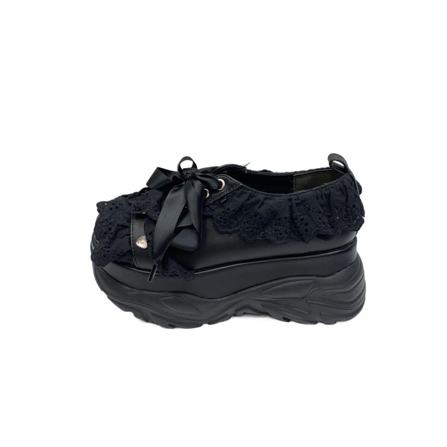 Ank Rouge◇ローカットスニーカー/25cm/BLK : セカンドストリートYahoo