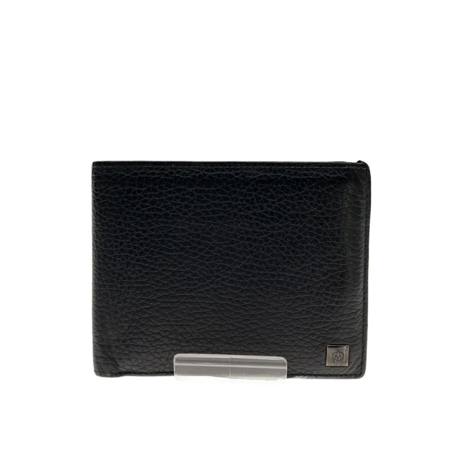 dunhill 二つ折り財布 黒 オーストリッチ レザー dunhill◇2つ折り財布/レザー/BLK/メンズ// : セカンドストリートYahoo