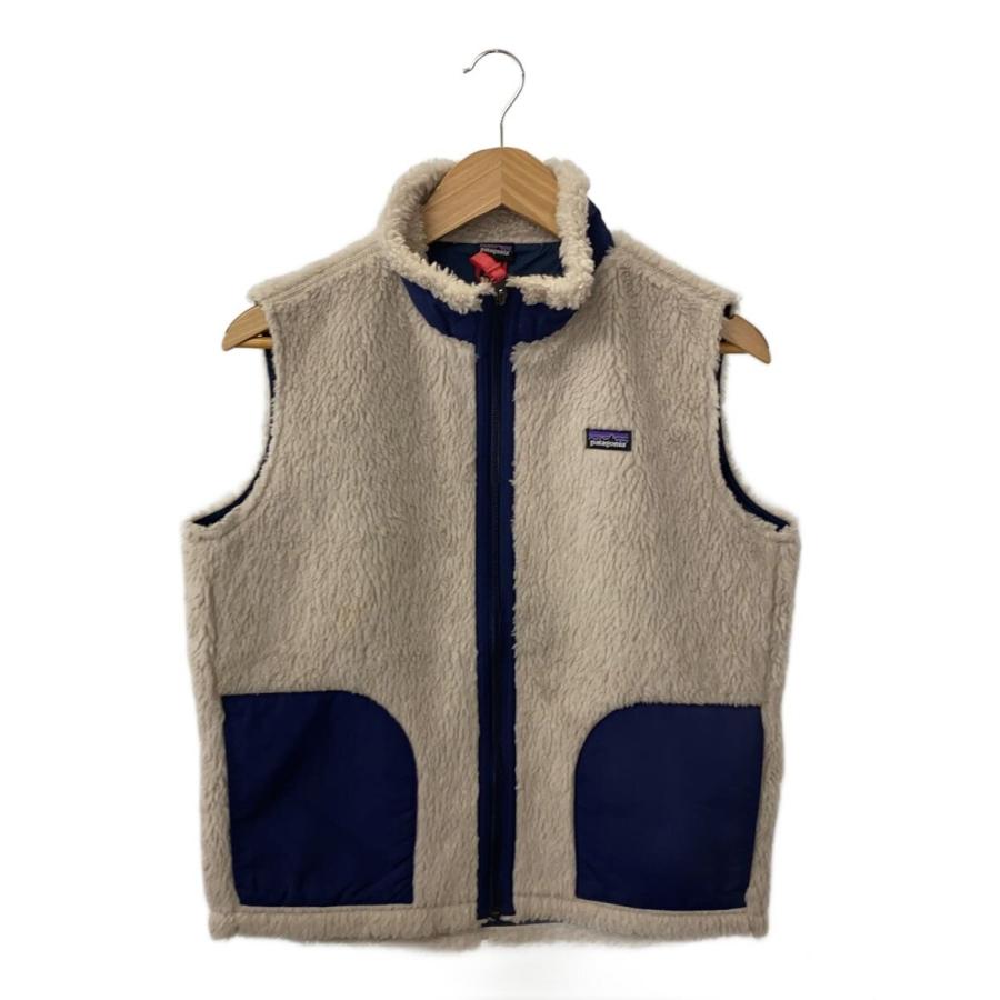 patagonia◇フリースベスト/XXL/ポリエステル/BEG/無地/STY65619FA22