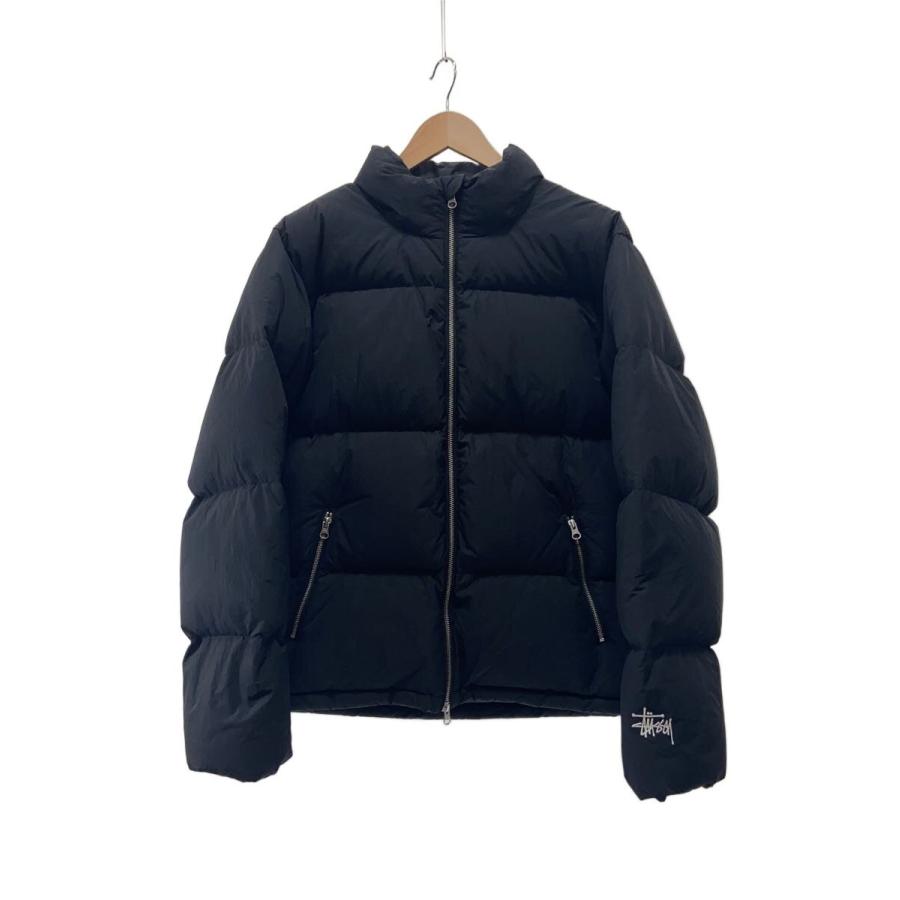 STUSSY◇ダウンジャケット/S/ナイロン/BLK/115711/Nylon Down Puffer