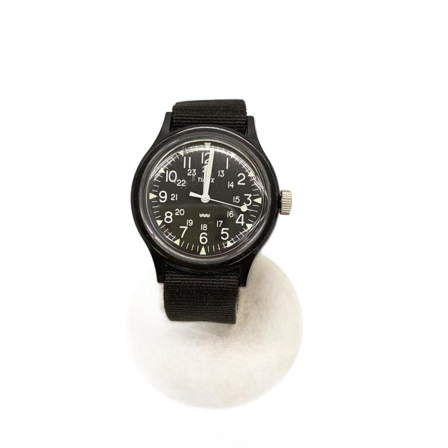 TIMEX◇クォーツ腕時計/アナログ/ナイロン/BLK/BLK/ーー/TW2R13800