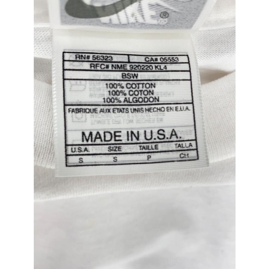 NIKE◇ドジャース/野茂/90s/タグ付/Tシャツ/S/コットン/WHT/ドジャース