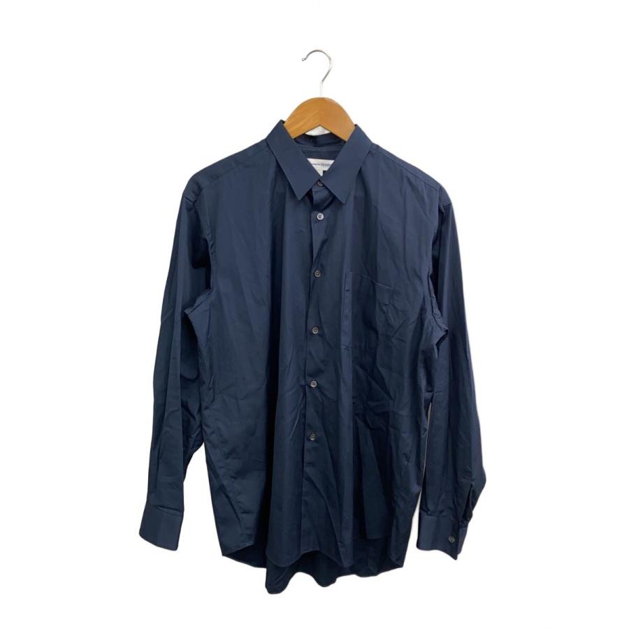 COMME des GARCONS SHIRT◇長袖シャツ/M/コットン/NVY/無地/CDGS1PL