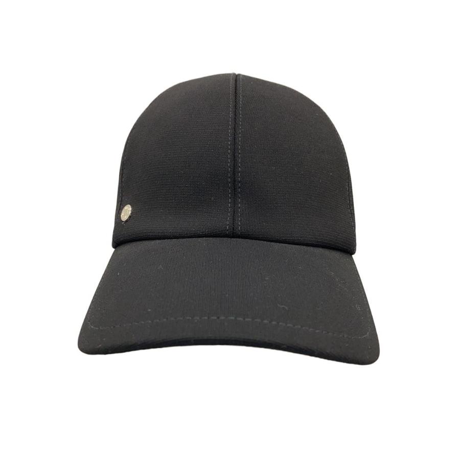 HERMES◇キャップ/--/レーヨン/BLK/無地/レディース : セカンド