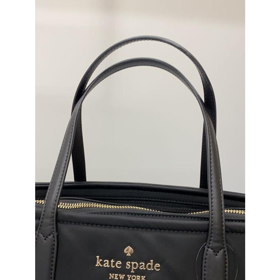 kate spade new york◇トートバッグ/ナイロン/BLK/無地// : セカンド