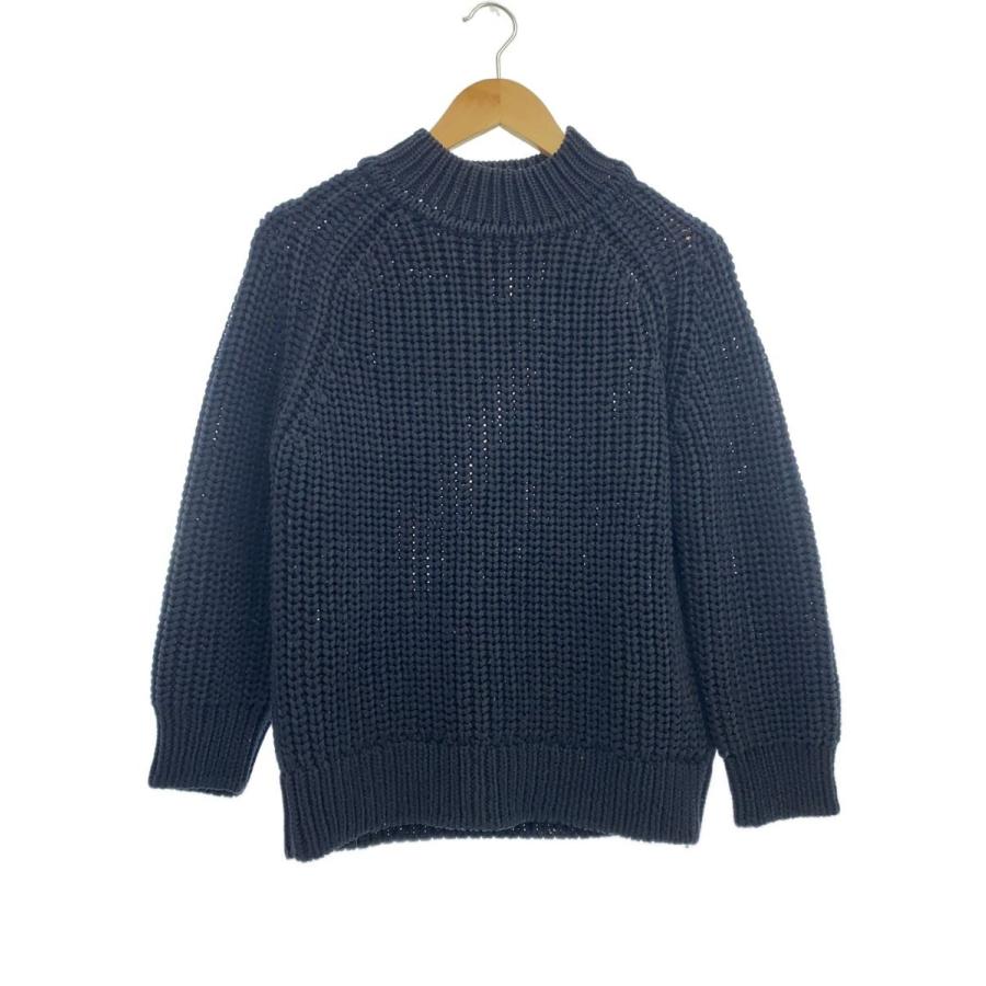 MAISON KITSUNE◇ニット・セーター(厚手)/S/コットン/ネイビー/無地 