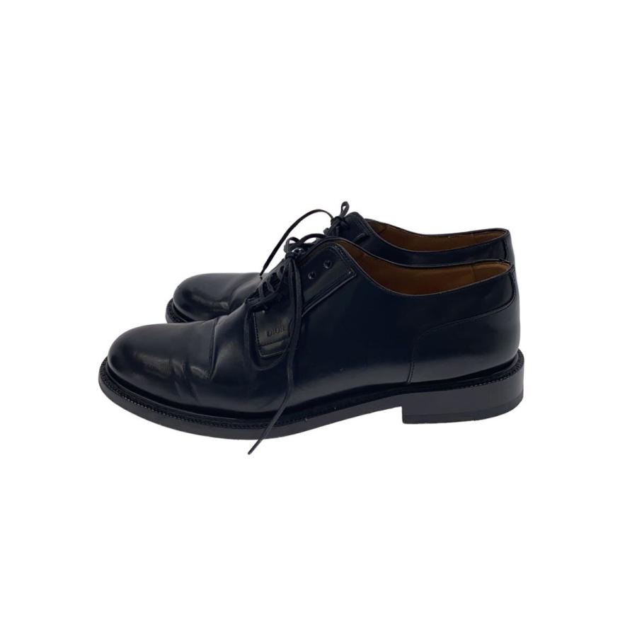 Diorドレスシューズ　UK40 Christian Dior◇ドレスシューズ/40/BLK/レザー/履きジワ、傷有/ME1121
