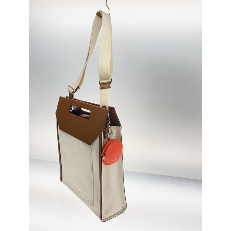Paul Smith◇ショルダーバッグ/キャンバス/WHT/G072 : セカンド