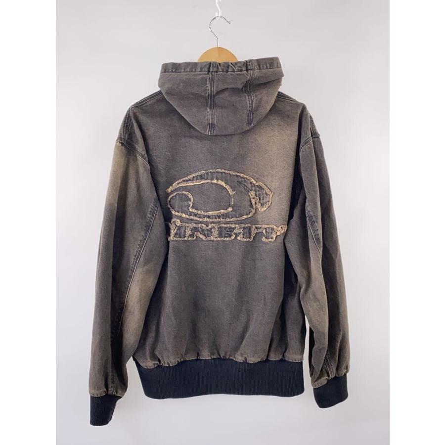9090◇Heisei Logo Denim Zip Hoodieブルゾン/L/デニム/GRY/NN1791 