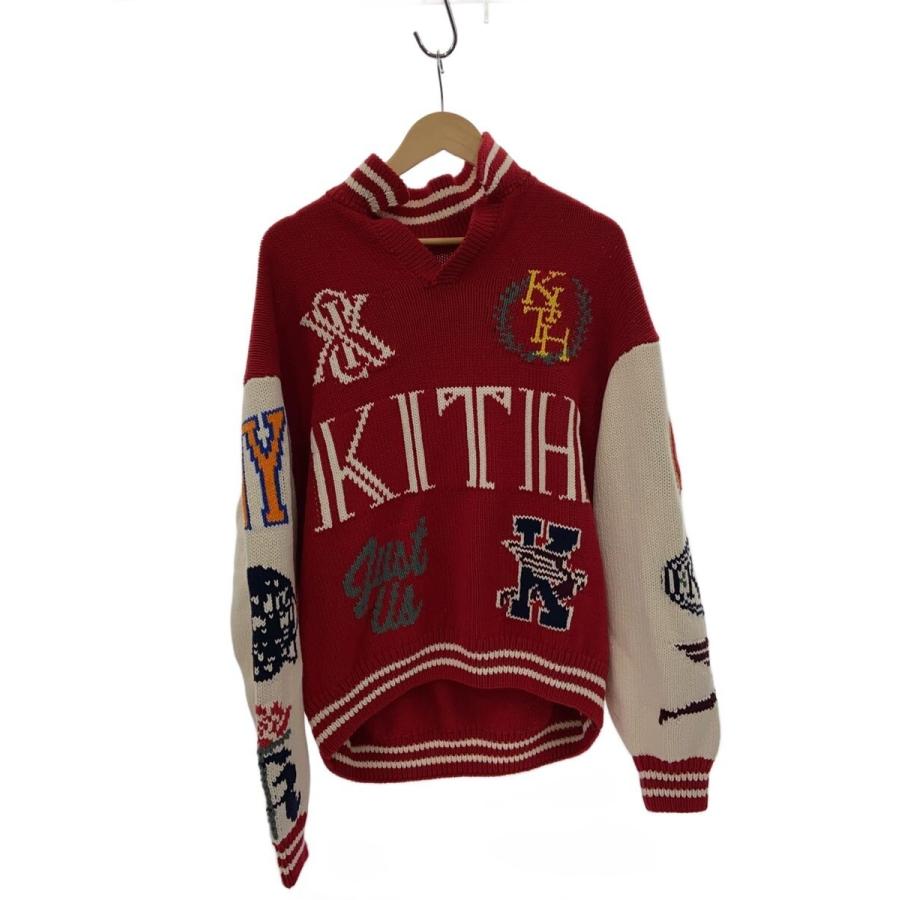KITH◇ニット・セーター(厚手)/M/コットン/RED : セカンドストリート 