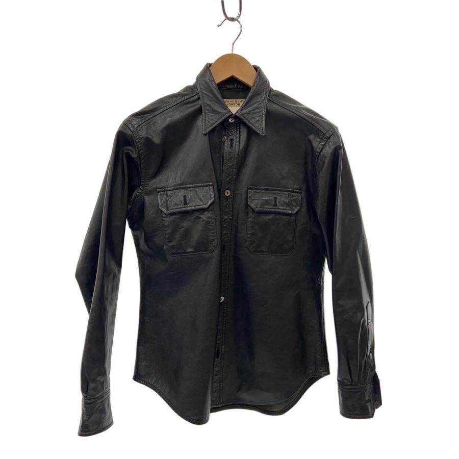 KATHARINE HAMNETT LONDON◇レザージャケット・ブルゾン/M/レザー/BLK