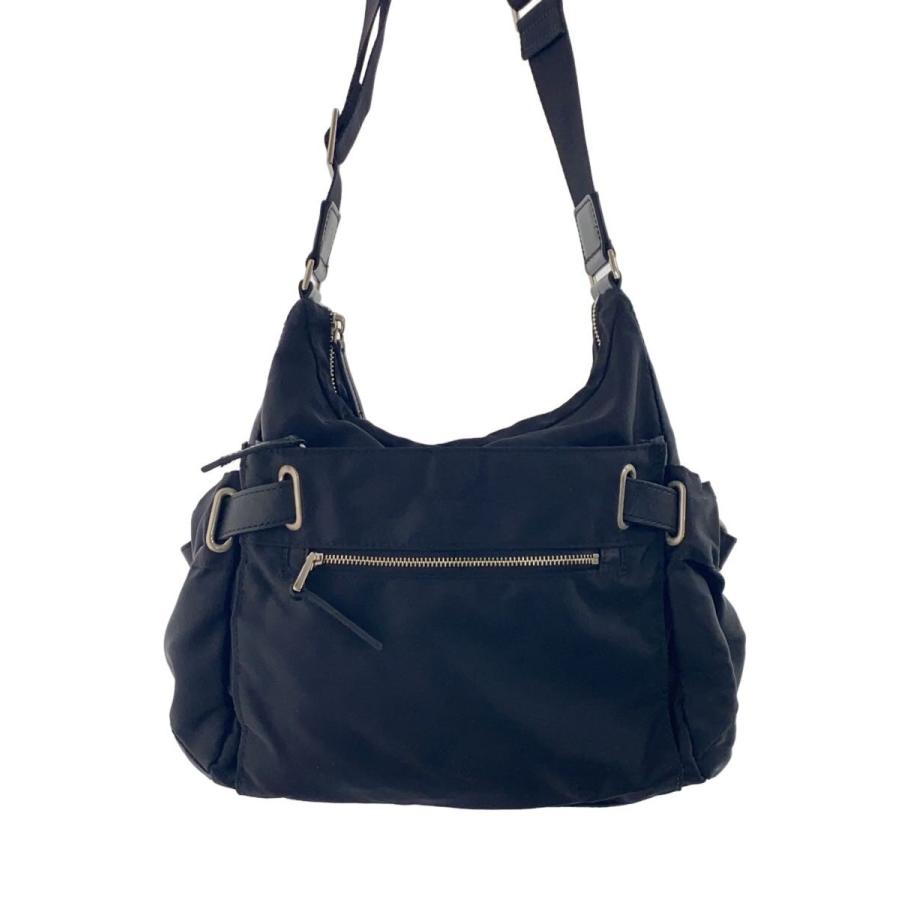 【新品級】agnes b. VOYAGE ショルダーバッグ ナイロン ベルト 黒 agnes b VOYAGE◇ショルダーバッグ/ナイロン/BLK/無地 : セカンド