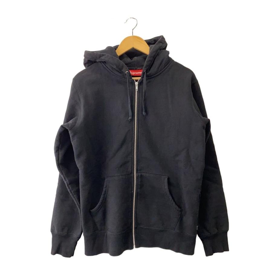supremeジップパーカー Supreme◇ジップパーカー/M/コットン/BLK/Logo Tape Zip Up