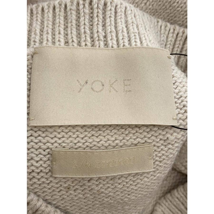 YOKE◇ニットベスト(薄手)/2/コットン/CRM/無地/YK22SS0351S