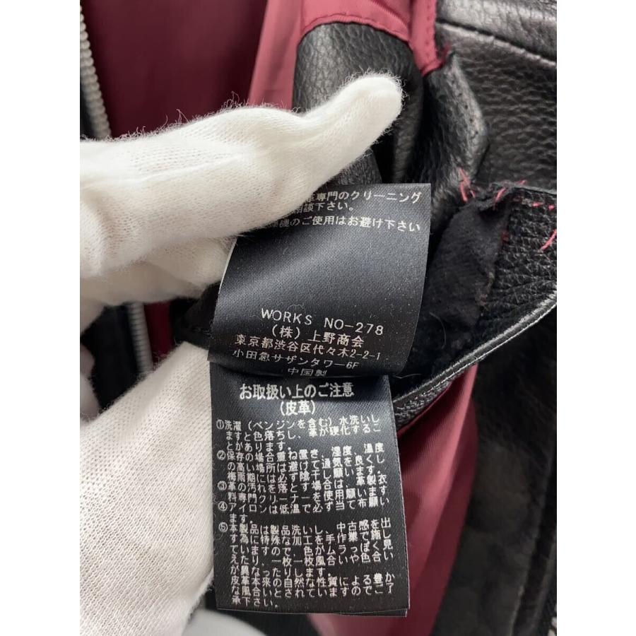 AVIREX◇レザージャケット・ブルゾン/M/羊革/BLK : セカンドストリート