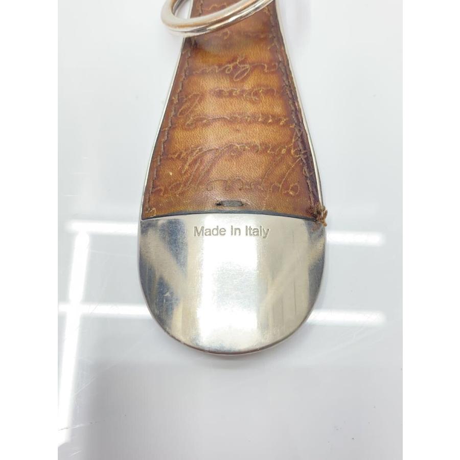ベルルッティレザー製キーホルダー BERLUTI◇ベルルッティ/キーホルダー/レザー/BRW/メンズ/靴ベラ