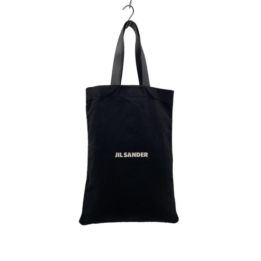 JIL SANDER◇トートバッグ/キャンバス/BLK/無地// : セカンド