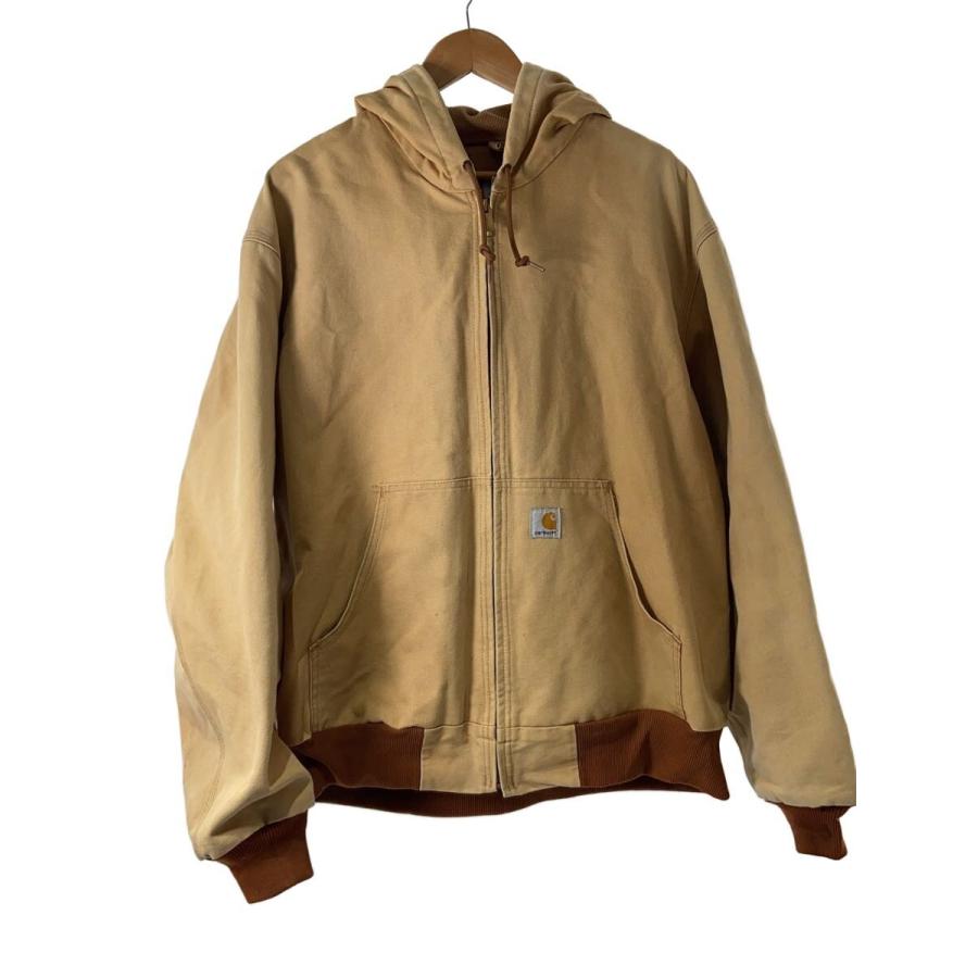 Carhartt◇アクティブジャケット/USA製/XL/コットン/ベージュ/J131BRN