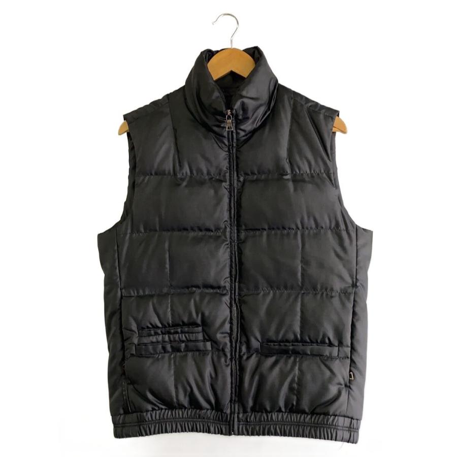 PRADA SPORT◇ダウンベスト/48/ナイロン/BLK/無地// : セカンド 