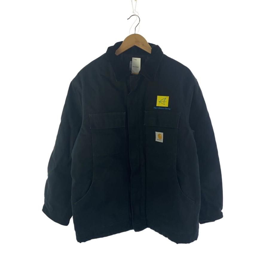 Carhartt◇トラディショナルコート/ジャケット/L/コットン/BLK/無地