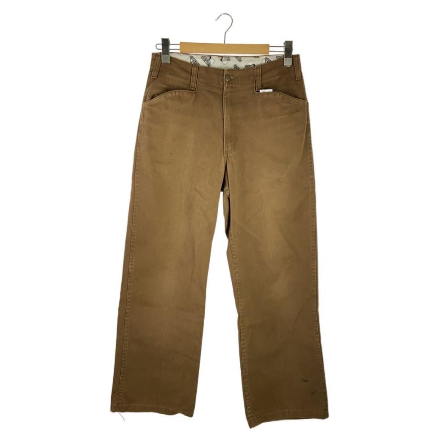 BEN DAVIS◇フリスコパンツ/ストレートパンツ/32/コットン/BRW/無地