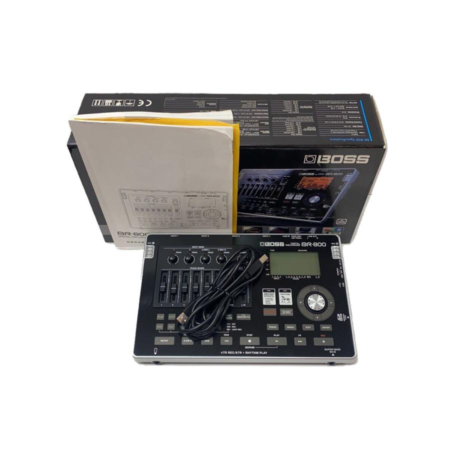 BOSS BR-800 デジタルレコーダー【箱・アダプター・説付】 BOSS◇BR-800/マルチトラックレコーダー/箱-説-USBケーブル付属 【Eonvic】
