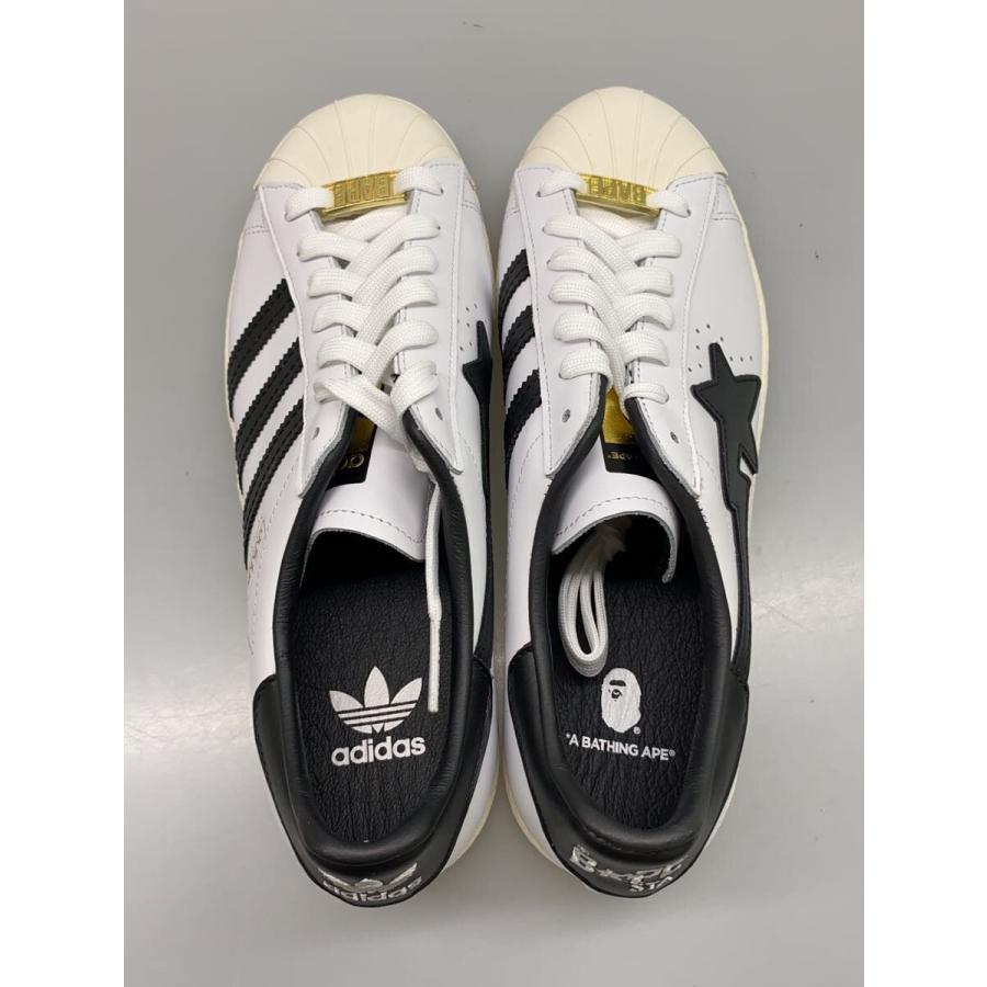adidas◇SUPER STAR 80S BAPE_スーパー スター ベイプ/26cm/WHT/レザー 