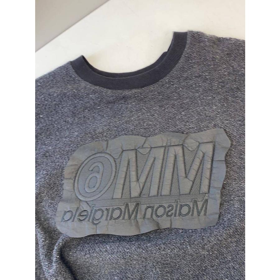 MM6◇Reverse logo Sweat/スウェット/M/コットン/BLK/無地/S52GU0041 