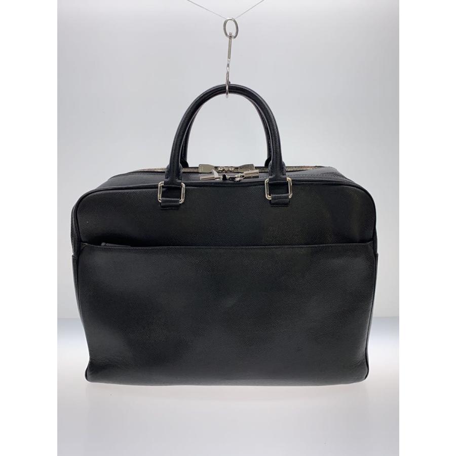 LOUIS VUITTON◇ポルト・ドキュマン・ビジネスGM_タイガ/レザー/BLK 