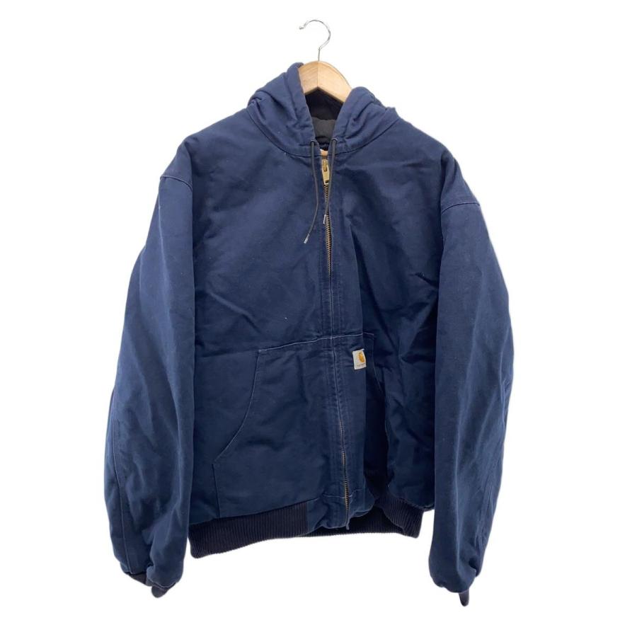 Carhartt◇アクティブジャケット/XL/コットン/NVY/無地/J140 DNY