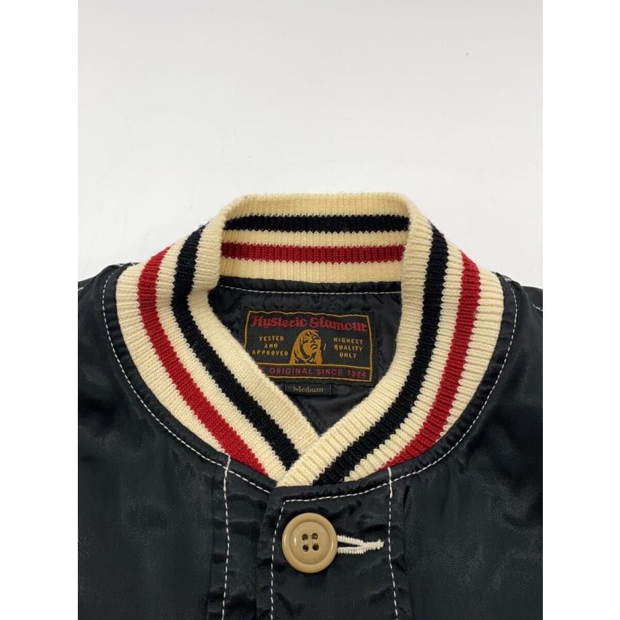 HYSTERIC GLAMOUR◇スタジャン/M/レーヨン/BLK/0253AB06 : セカンド