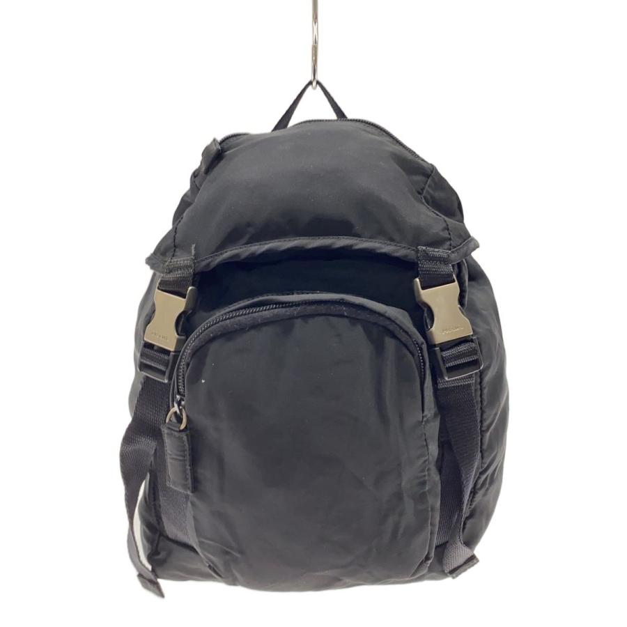 プラダ ブラックナイロンバックパック PRADA◇リュック/ナイロン/BLK// : セカンドストリートYahoo!店 - 通販
