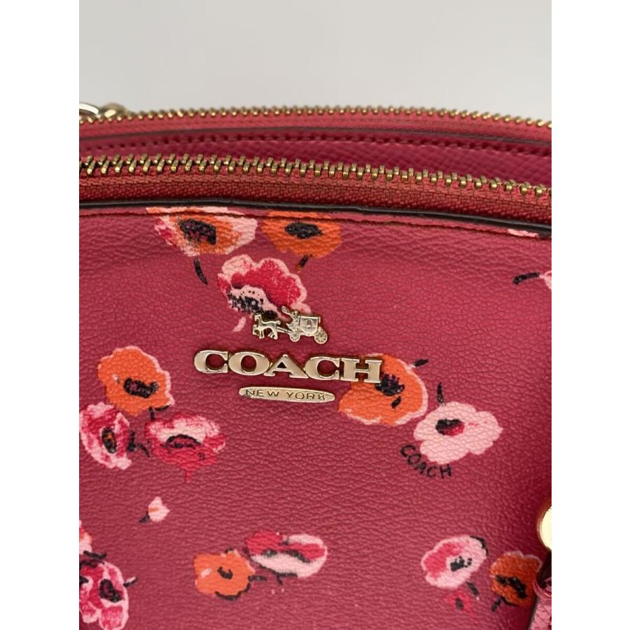 美品　レザー　本革　COACH コーチ　ショルダーバッグ　花　スマホショルダー COACH◇ショルダーバッグ/--/PNK/花柄/f37421// : セカンドストリート