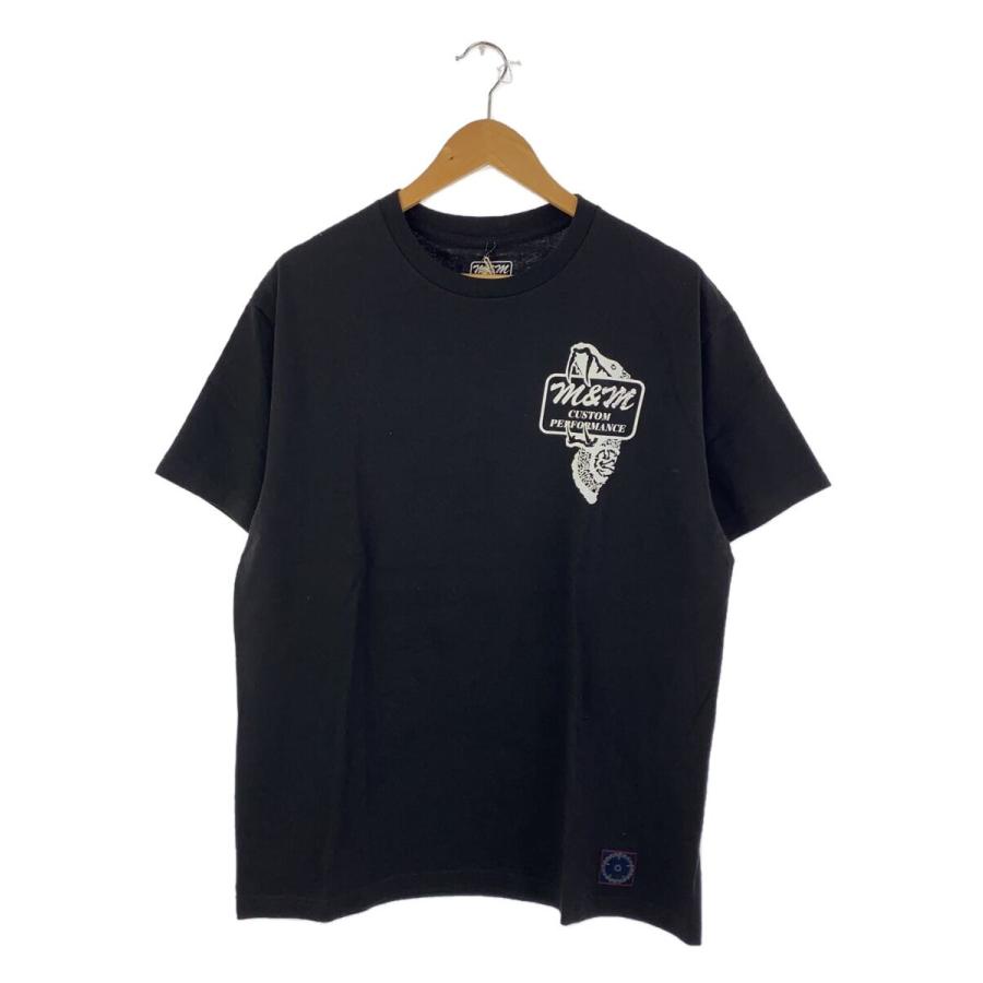 M&M CUSTOM PERFORMANCE ブラック半袖シャツ m＆m/Tシャツ/L/コットン/BLK/M&M CUSTOM PERFORMANCE × MASSES 「T-S