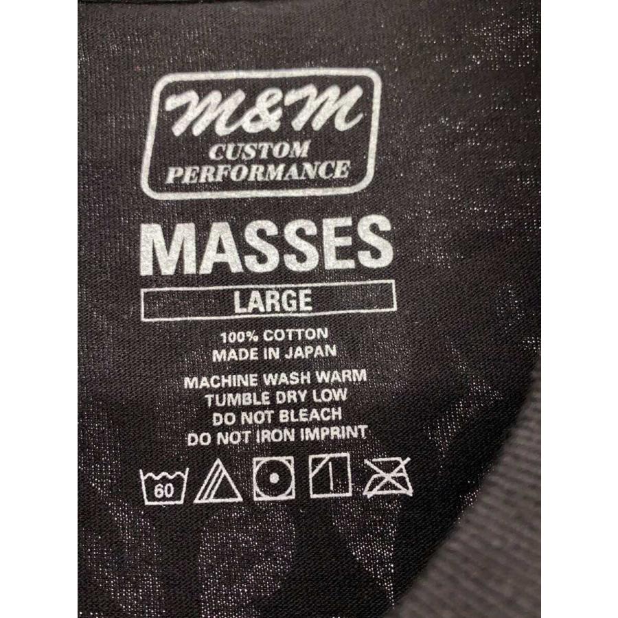m＆m/Tシャツ/L/コットン/BLK/M&M CUSTOM PERFORMANCE × MASSES 「T-S