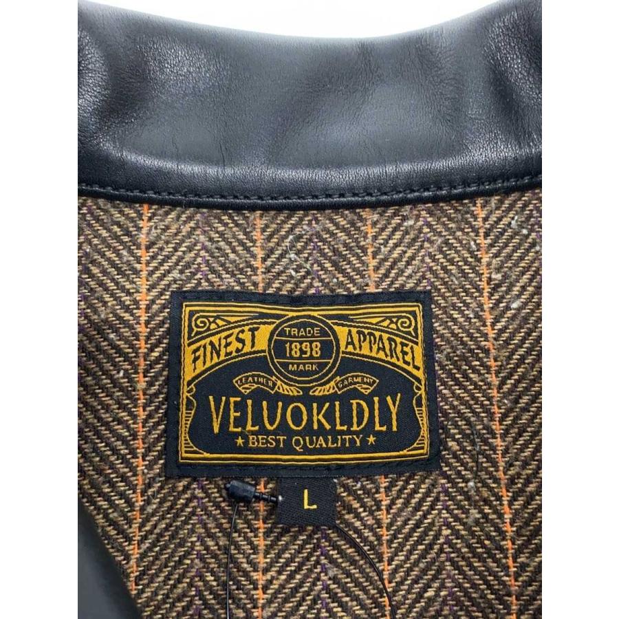 VELUOKLDLY/レザージャケット・ブルゾン/L/馬革/BLK/T1615-2006