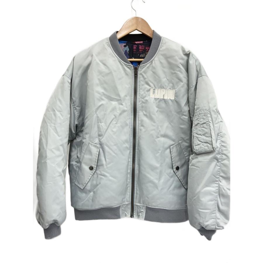 graniph◇リバーシブルブルゾン/M/ポリエステル/GRY/ルパン三世