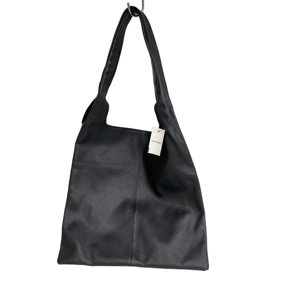 Firsthand◇24aw/Leather Marche Bag/トートバッグ/レザー/BLK/無地