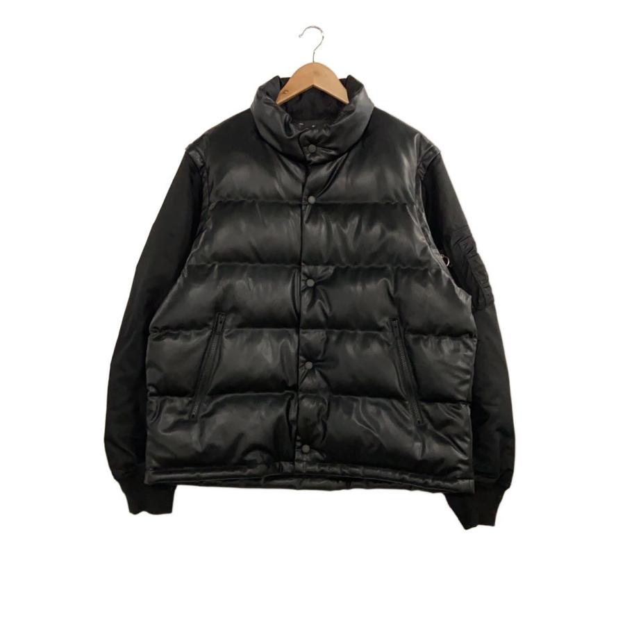 GU◇ダウンジャケット/XL/フェイクレザー/BLK/311-352697// : セカンド 