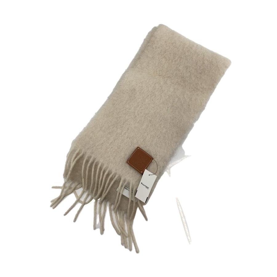 LOEWE◇ロエベ/A-28003861/マフラー/モヘア/クリーム/無地/レディース