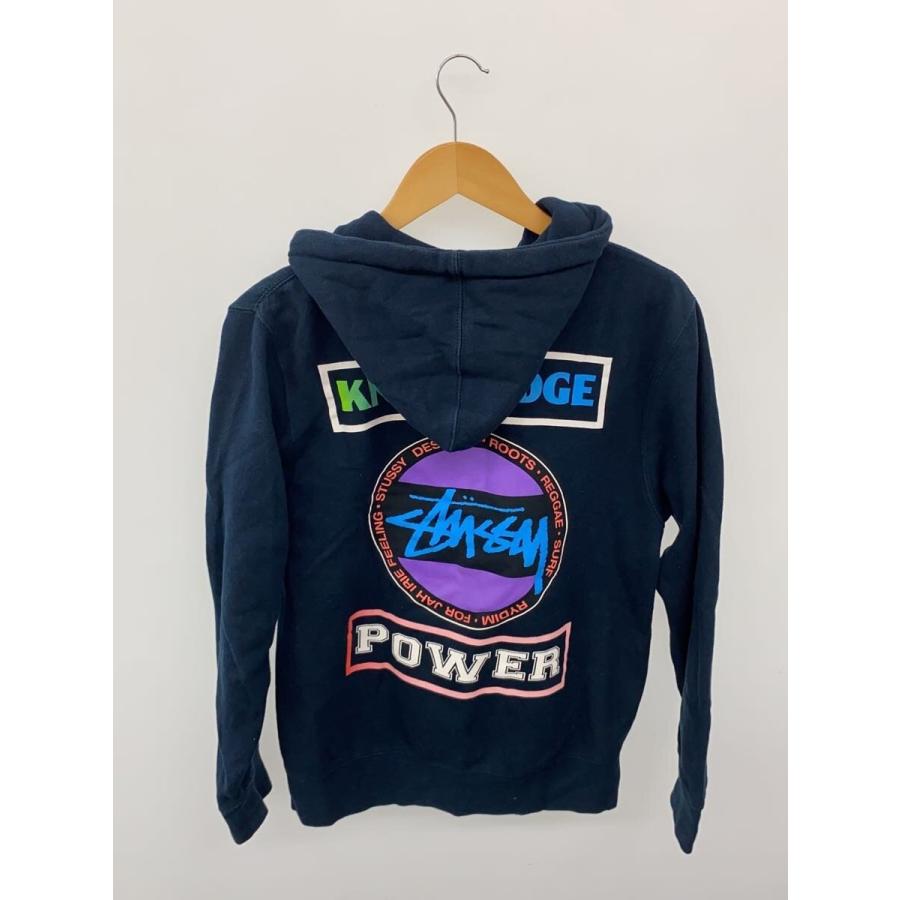 Stussy ネイビー パーカー Sサイズ STUSSY◇ステューシー/ジップパーカー/S/コットン/ネイビー/無地
