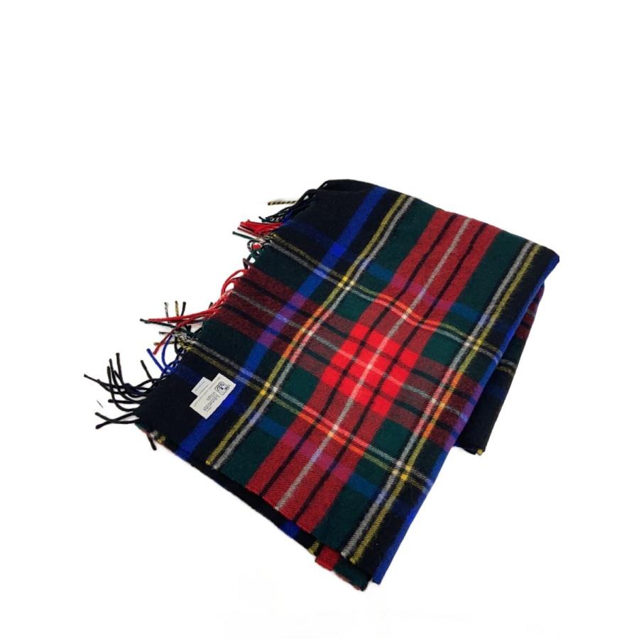 Johnstons◇ジョンストンズ/マフラー/カシミア/レッド/チェック/メンズ