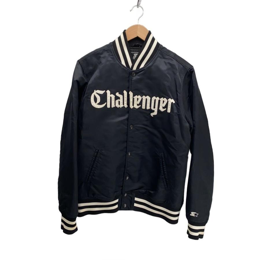 STARTER◇スターター/スタジャン/L/ナイロン/ブラック/×CHALLENGER