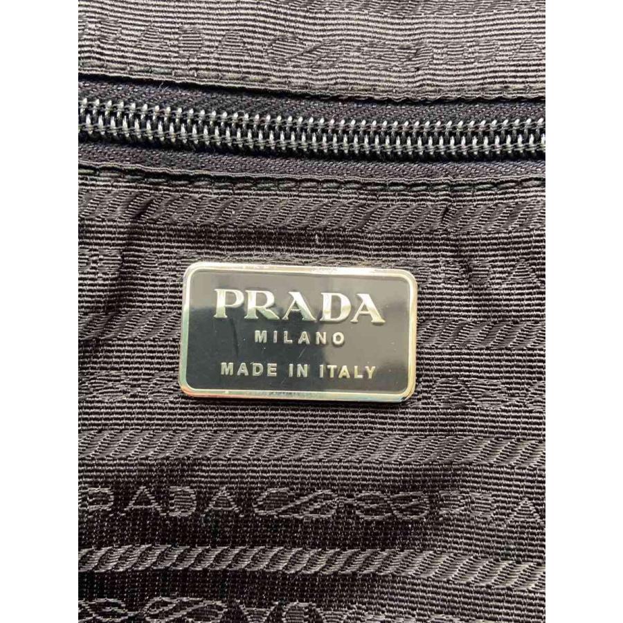 PRADA◇プラダ/ボストンバッグ/ナイロン/ブラック/無地 : セカンド