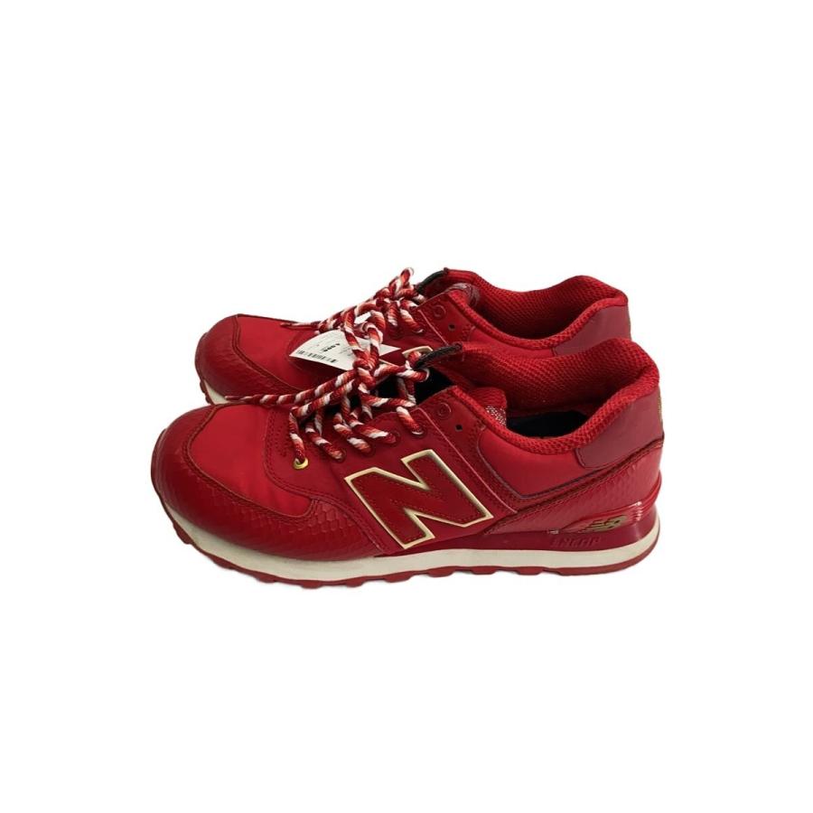 NEW BALANCE◇ML574/レッド/26.5cm/レッド/キャンバス